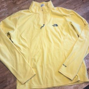 North Face Yellow Pull Over